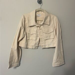 Lovers + Friends Cream Jean Jacket